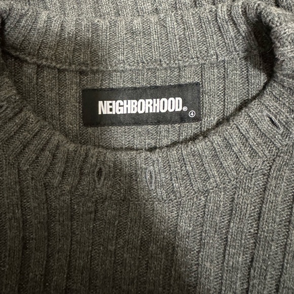 Neighborhood Gray Ribbed Sweater - Picture 3 of 5